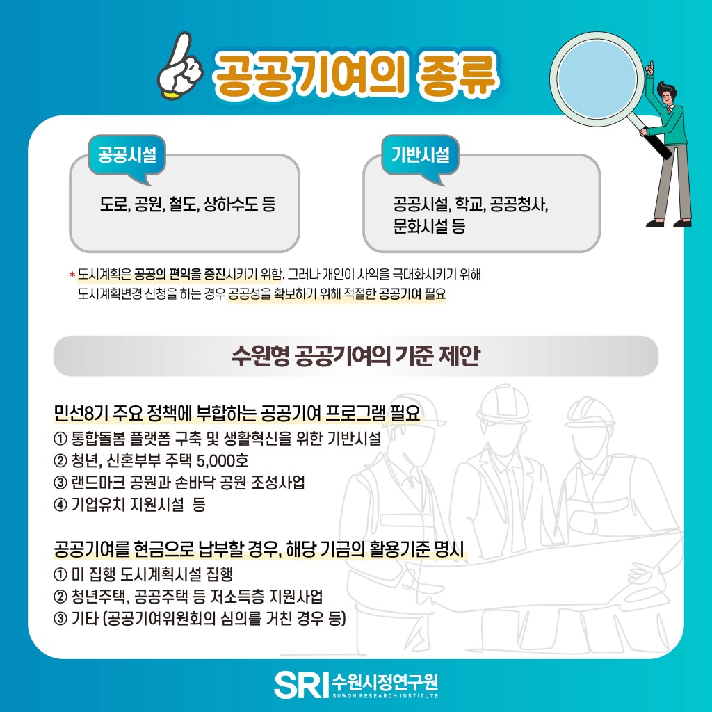 도시공간을 보다 효율적으로, 보다 공평하게 사용하는 