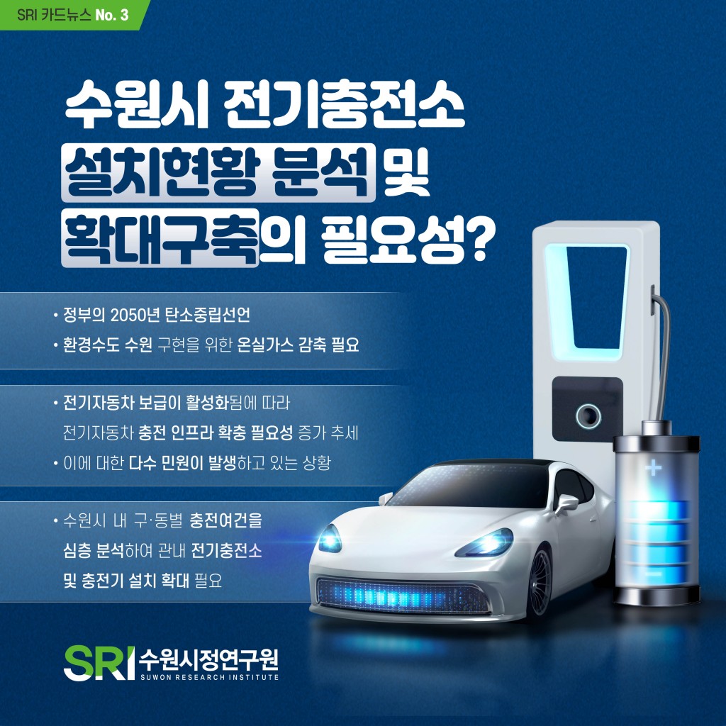 수원시 전기충전소 설치현황 분석 및 확대구축의 필요성 이미지 1